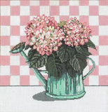 Handpainted Needlepoint Sandra Gilmore Hydrangea Flowers w/ Stitch Guide Hydrangea