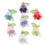 30x Lily of the Valley Charms Orchid Leaf Flower Pendants for DIY Jewelry Making Lily