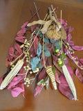 Custom mix of Dried & artificial seeds & flowers bouquet 16" Floral Craft Dried Flower