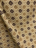 BROWN FLORAL TRELLIS CHENILLE UPHOLSTERY BROCADE FABRIC (56 in.) BTY Flowering Plants
