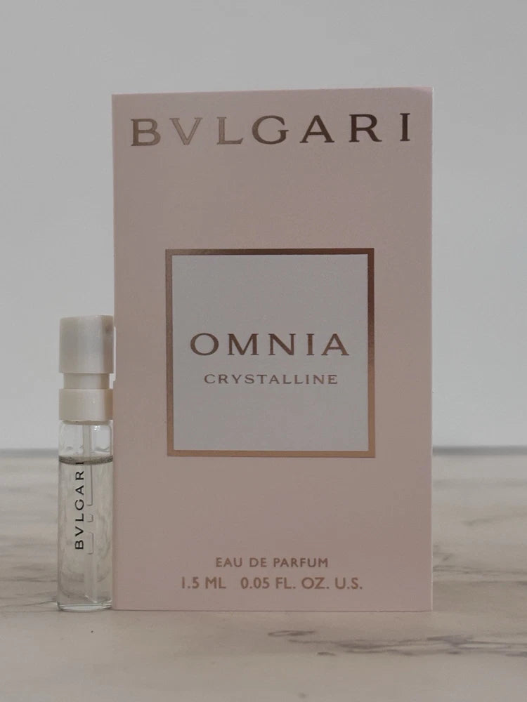 BVLGARI Omnia Crystalline Eau de Parfum 1.5 ml Official Carded Sample EDP