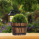 Rustic Flower Planter Container Creative Succulent Pots Patio Garden Garden Plants