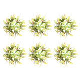 Artificial Flower Heads (5 Inch, Green) 6 PCS - Spider Lily Silk Flowers Lily