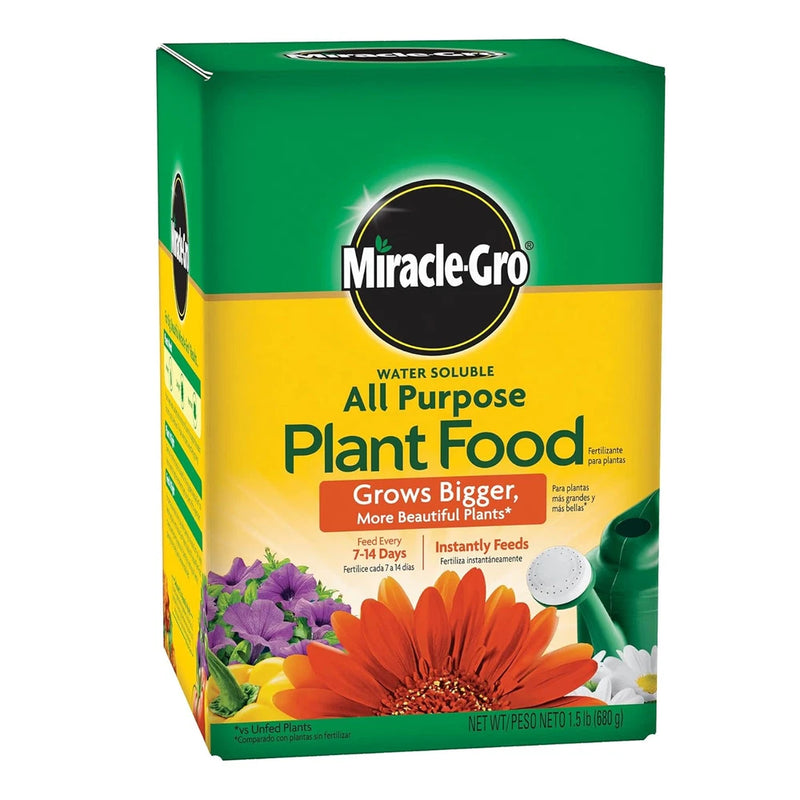 Water Soluble All Purpose Plant Food Fertilizer 1.5 Lbs for All Indoor or Outdoo Garden Plants