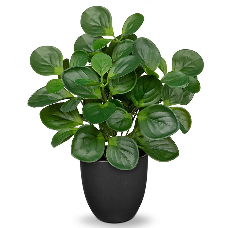 Artificial Plants Indoor Home Decor Peperomia Hope Potted Silk Villa Como Fake Green Plant