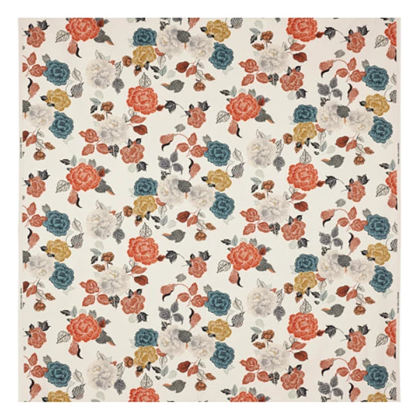 IKEA TROLLMAL Fabric, 150x200 cm,  59x75 Inch Natural/Flower Patterned 30485581 Flowering Plants