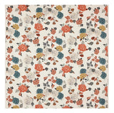 IKEA TROLLMAL Fabric, 150x200 cm,  59x75 Inch Natural/Flower Patterned 30485581 Flowering Plants