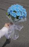 pipe cleaner Handmade Sky Blue Hydrangea Flower Hydrangea