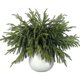 16 Pcs Real Touch Norfolk Pine Branch -18" Artificial Christmas Green Plants ... Green Plant