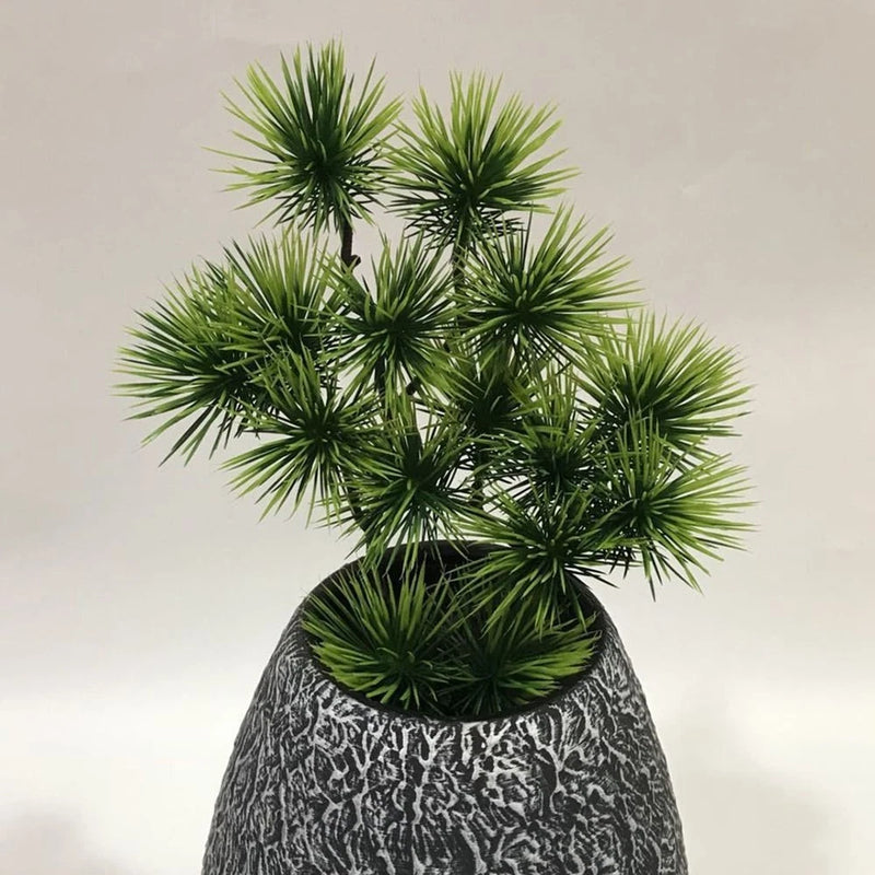 Artificial Pine Plant Plastics Restaurant Simulation Potted-Tree Courtyard Green Plant