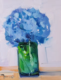 Hydrangea Jar PRINT Painting by Contemporary Artist Jose Trujillo Hydrangea