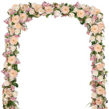2 Pack Artificial Peony Flower Garland - 6ft Silk Peony Garland Flower Vine C... Peony