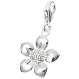 Sterling silver FLOWER (SUNFLOWER) dangle Charm for European Style Clip on Charm Sunflower