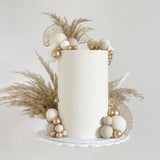 50 PCS Boho Cake Toppers Mini Balls Cake Topper Various Dried Pampas Grass Ca... Pampas Grass