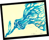 Detailed Beauty Carnation Flower 2015 Contemporary Art Abstract PAINTING SIGNED Carnation