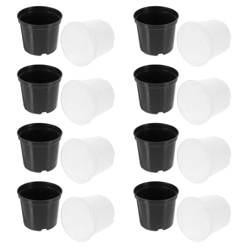 20 Pcs Plastic Succulent Plant Nursery Pots Planting Containers for Gardening Garden Plants