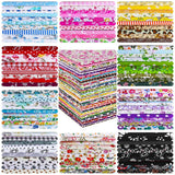 600 Pcs 4 x 4 Inch Cotton Fabric Square Pre Cut Quilt Squares Fabric Bundles ... Flowering Plants