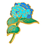 Enamel Pin,Hydrangea Flower Lapel Pin,Pin for Birthday Wedding Anniversary Me... Hydrangea