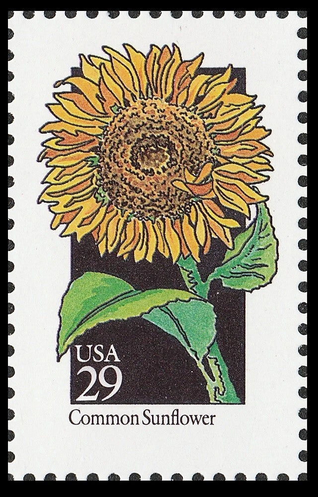 US 2666 Wildflowers Common Sunflower 29c single MNH 1992 Sunflower
