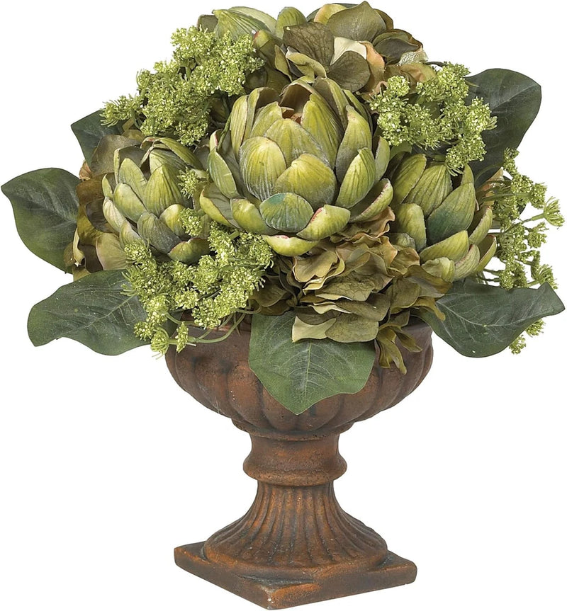 Elegant Artichoke Silk Flower Arrangement for Stunning Centerpieces Sunflower