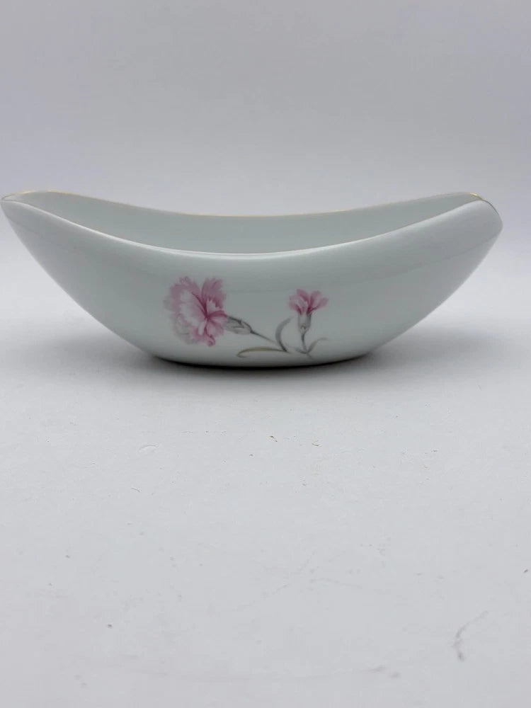 Royal Court Fine China Pink Carnation Gravy Boat Gold Trim Japan Carnation