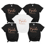 personalised hen night t-shirts , team bride tshirt , hen do, hen  party  bride Roses