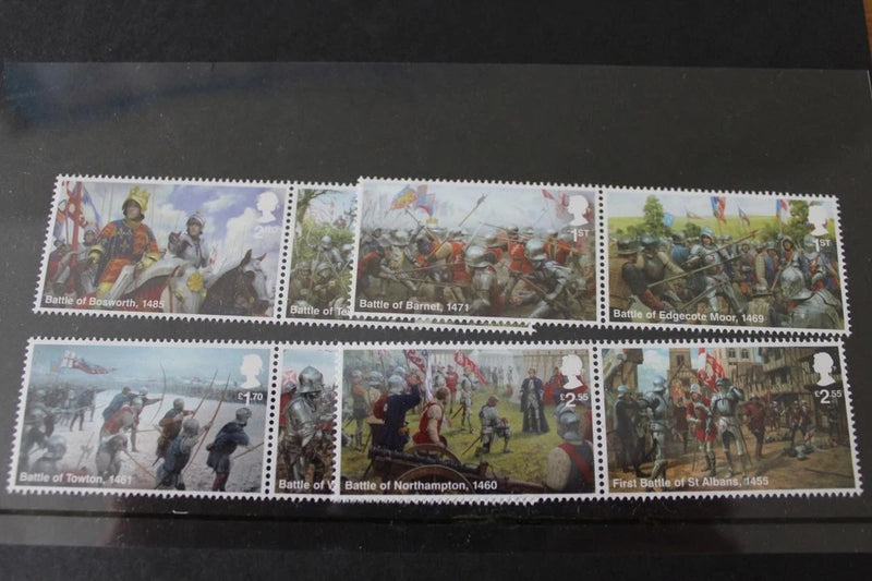 GB 2021 War Of The Roses Stamp Set Fine MNH UK P&P Free Roses