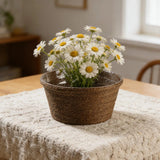 Woven Plant Basket with PP Liner Flowerpot Basket for Garden Yard Courtyard Garden Plants