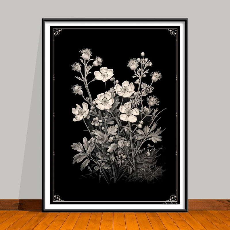 May Birth Flower Art Prints: Featuring the Hawthorn & Lily of the Valley Lily