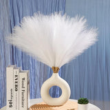 36pcs White Pampas Grass 21 Inch Artificial Pampas Grass Home Decor Artificia... Pampas Grass