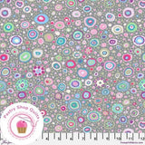 KAFFE FASSETT Free Spirit ROMAN GLASS GP001 Grey Floral Quilt Fabric Flowering Plants