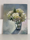 original oil painting Hydrangeas still life 24x30 Gift Wall Art bouquet Flowers Hydrangea