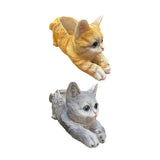 Flower Pot Garden Ornament  Decor Cat Shaped Container Plant Pot for Patio Garden Plants