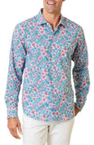 Tommy Bahama Men's Large Sarasota Stretch Rubia Gardens Spring Bouquet Shirt Bouquet