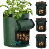 1/3 PCS 7 10 Gallon Non Woven Reusable Garden Vegetable Potato Planting Grow Bag Garden Plants