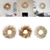 Faux Pompass Grass Wreath 23.62inch Pampas Grass Wreath for Party Home Decor Pampas Grass