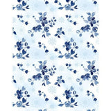 Dreaming Of Blue Cotton Fabric Wilmington Floral  By the Yard Flowering Plants