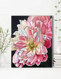 Paintings on canvas original Peony Peonies Pink flowers Gift idea Painting Flora Peony