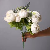 20" Artificial Peony Silk Flowers Bouquets for Wedding Party Office Home Decor Peony