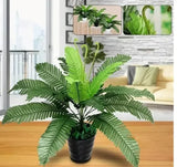 1 Piece Artificial Plant 18 Heads Leaves Tropical Palm Leaf Ornament Decoration Green Plant