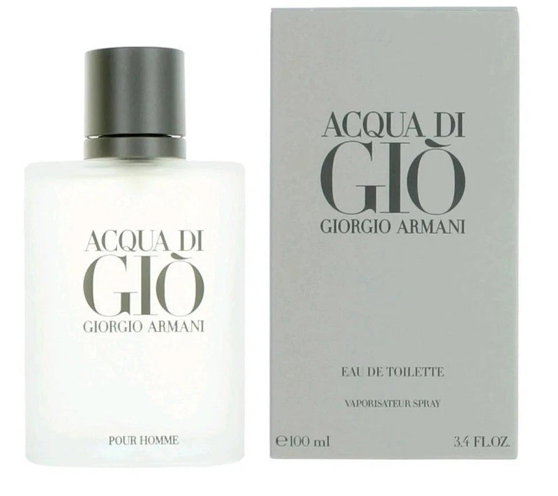 Acqua Di Gio By Giorgio Armani 3.4 oz Eau De Toilette Spray Men's New & Sealed EDT