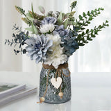 Fake Flowers in Vase,Faux Flowers in Vase,Table Centerpieces for Dining Room,... Peony