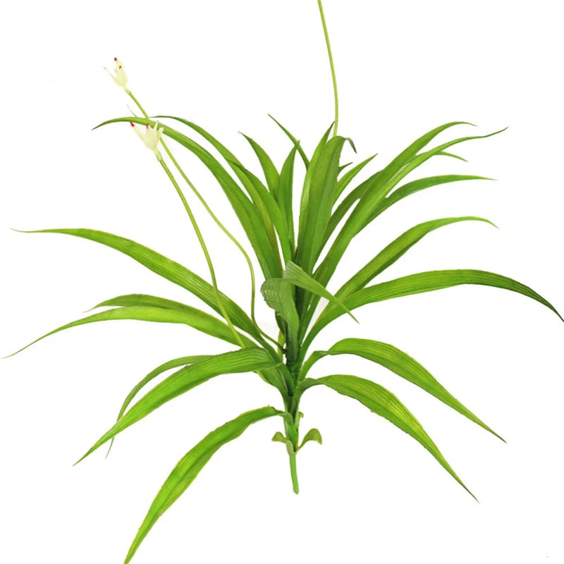 Artificial Cymbidium Fake Flowers Orchid Bouquet Home Decoration Green Plant