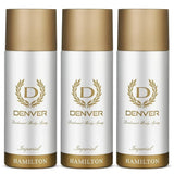 DENVER Imperial Perfume Men Eau De Parfum Long Lasting Body Spray 150ml Set Of 3 EDP
