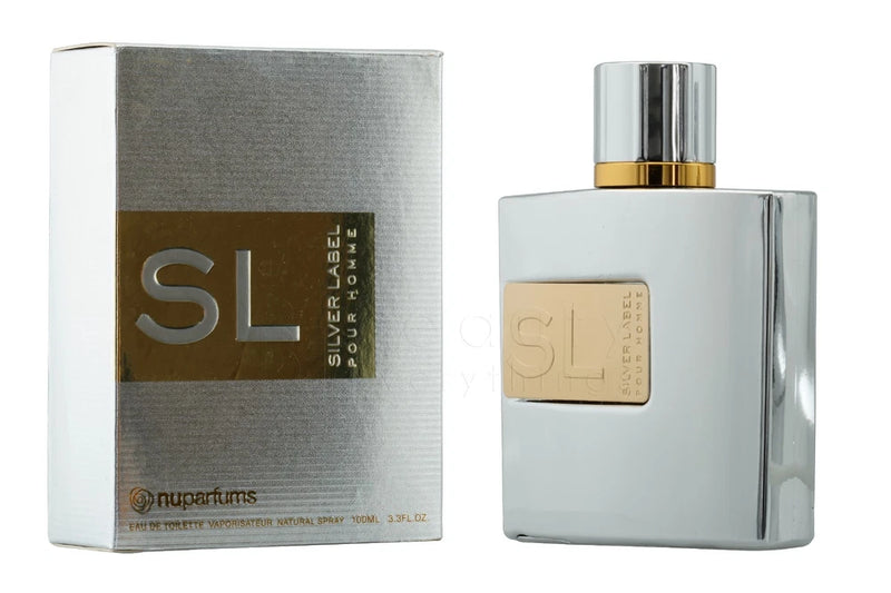 Silver Label by Nuparfums 3.3oz / 100ml Eau De Toilette Spray NIB For Men EDT