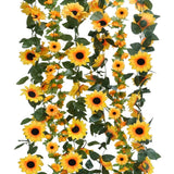 6 Pack Artificial Sunflower Garland 7.22ft Silk Spring Flower Garland Sunflow... Sunflower