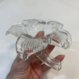 Vintage Handblown Single Lily Flower Glass Bud Vase Lily