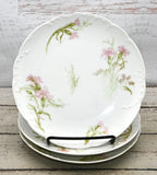 Set Of 3 Haviland Limoges France Pink Carnation 7.25