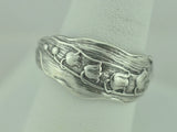 Dainty 925 Sterling Silver Small Lily Of The Valley Flower Floral Soon Ring Lily