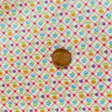 BTY Mini Print Flower Check Fabric Cotton Michael Miller Flowering Plants